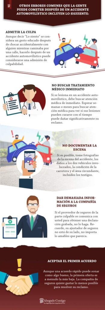 Errores comunes en reclamaciones de seguros 1 5 Maneras de como evitar errores comunes en reclamo por accidente de auto | Abogado Contigo